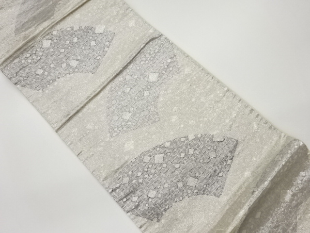 JAPANESE KIMONO / VINTAGE FUKURO OBI / WOVEN SHIKISHI PATTERN